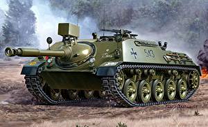 Papel de Parede Desktop Artilharia autopropulsada Kanonenjagdpanzer 4-5 Exército