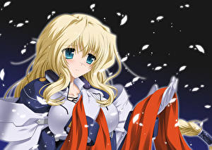 Desktop hintergrundbilder Kyoukai Senjou no Horizon Anime Mädchens