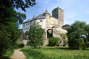 Papel de Parede Desktop Castelo República Checa Castle Kost  Cidades