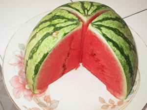 Bureaubladachtergronden Fruit Watermeloen Voedsel