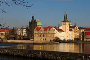 Bureaubladachtergronden Tsjechië Praag een stad