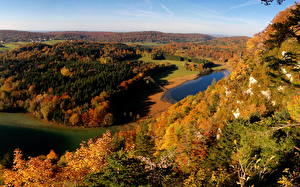 Hintergrundbilder Jahreszeiten Herbst Wald Frankreich  Natur