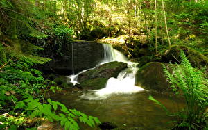 Fonds d'écran Chute d'eau Autriche Ruisseau Steinbachklamm Nature