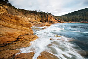 Papel de Parede Desktop Parques Austrália Freycinet Tasmania Naturaleza