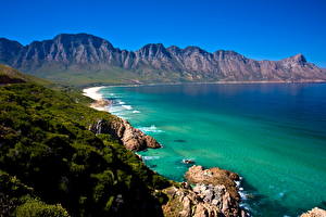 デスクトップの壁紙、、海岸、アフリカ、南アフリカ、Cape Town、自然