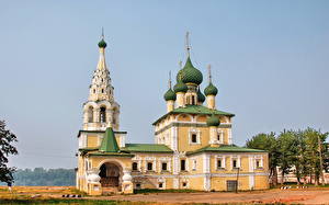 Bakgrundsbilder på skrivbordet Tempel Ryssland  Städer