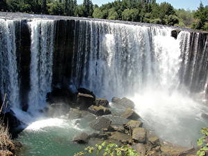 Bilder Wasserfall Chile Laja Natur