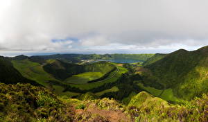 Picture Mountains Portugal Azores San Miguel Nature