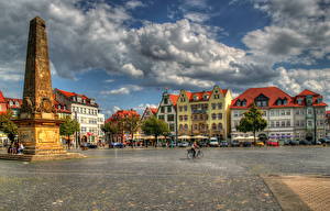 桌面壁纸，，德国，天空，云，高动态光照渲染，，城市