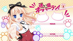 Desktop hintergrundbilder Mayoi Neko Overrun! Anime Mädchens