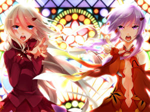 Papel de Parede Desktop Guilty Crown Anime Meninas