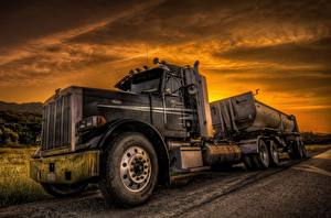 Hintergrundbilder Peterbilt Lastkraftwagen HDR automobil