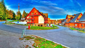 Hintergrundbilder Slowenien Straße HDRI  Städte
