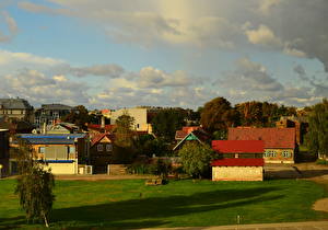 Фото Прибалтика Небо Облака Латвия  Лиепая