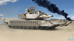 Papel de Parede Desktop Carro de combate M1 Abrams Americanos Exército