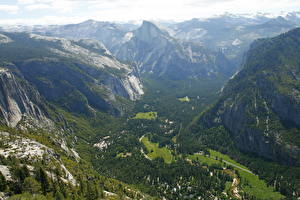 桌面壁纸，，公园，山，美国，加利福尼亚州，優勝美地國家公園，大自然