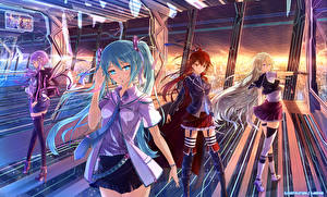 Wallpaper Vocaloid Anime Girls