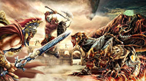 Picture Battles Monster Swords Fantasy