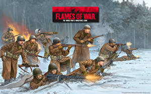 Hintergrundbilder Flames of War Soldaten