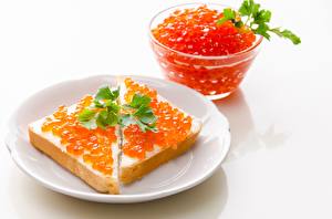 Fotos Butterbrot Kaviar Lebensmittel