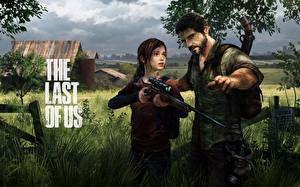 Bakgrundsbilder på skrivbordet The Last of Us Gräset  Datorspel Unga_kvinnor