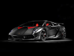 Bakgrundsbilder på skrivbordet Lamborghini Lyxig The Dark Knight - Sesto Elemento bil