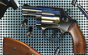 Bakgrundsbilder på skrivbordet Pistol Revolver