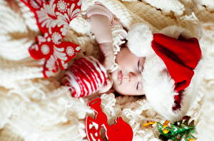 Bakgrunnsbilder Jul Baby Vinterhue Barn