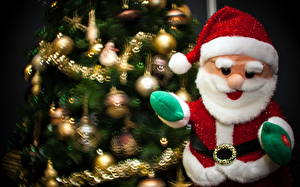 Photo Holidays New year Santa Claus Beards