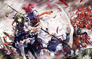 Pictures Touhou Collection Scythe Anime Girls