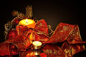 桌面壁纸，，假日，新年，蜡烛，缎带，