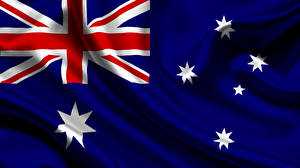 Papel de Parede Desktop Austrália Bandeira Cruz