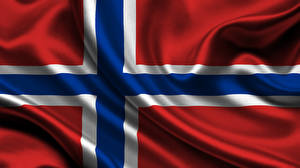 Bakgrundsbilder på skrivbordet Norge Flagga Kors