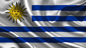 Bakgrundsbilder på skrivbordet Flagga Ränder Uruguay