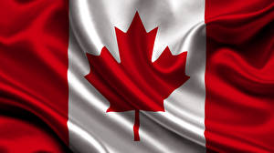 Tapety na pulpit Kanada Flaga Paski