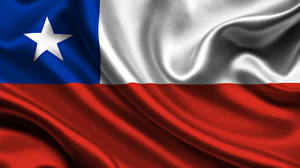Papel de Parede Desktop Chile Bandeira
