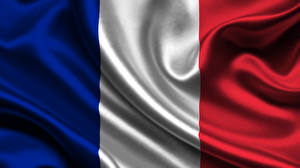Papel de Parede Desktop França Bandeira Tiras
