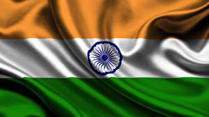 Papel de Parede Desktop Índia Bandeira Tiras