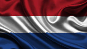Bakgrundsbilder på skrivbordet Nederländerna Flagga Ränder
