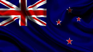 Bureaubladachtergronden Nieuw-Zeeland Vlag Kruis