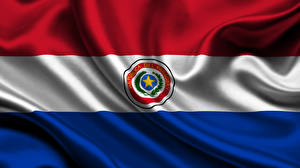 Papel de Parede Desktop Bandeira Tiras Paraguay
