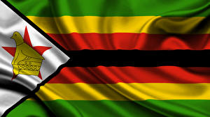 Bilder Flagge Strips Zimbabwe