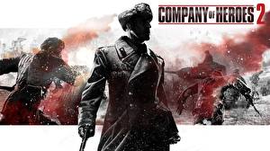 Papel de Parede Desktop Company of Heroes Company of Heroes 2 Soldados videojogo