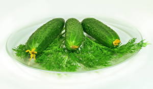 Bureaubladachtergronden Groente Komkommers Voedsel