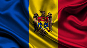 Bakgrundsbilder på skrivbordet Flagga Remsor Moldova