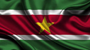 Papel de Parede Desktop Bandeira Tiras Suriname
