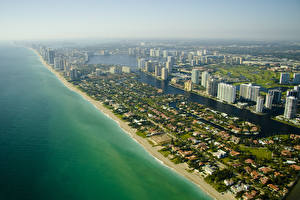 Bakgrundsbilder på skrivbordet USA Kusten Florida Miami Natur