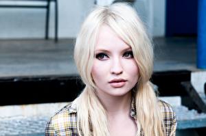 Pictures Emily Browning Eyes Glance Face Blonde girl Hair Celebrities