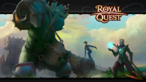 桌面壁纸，，Royal Quest，怪物，勇士，