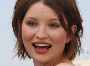 Pictures Emily Browning Eyes Glance Smile Face Brunette girl Hair Teeth Laughter Celebrities